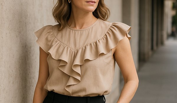 Como usar blusa com babado